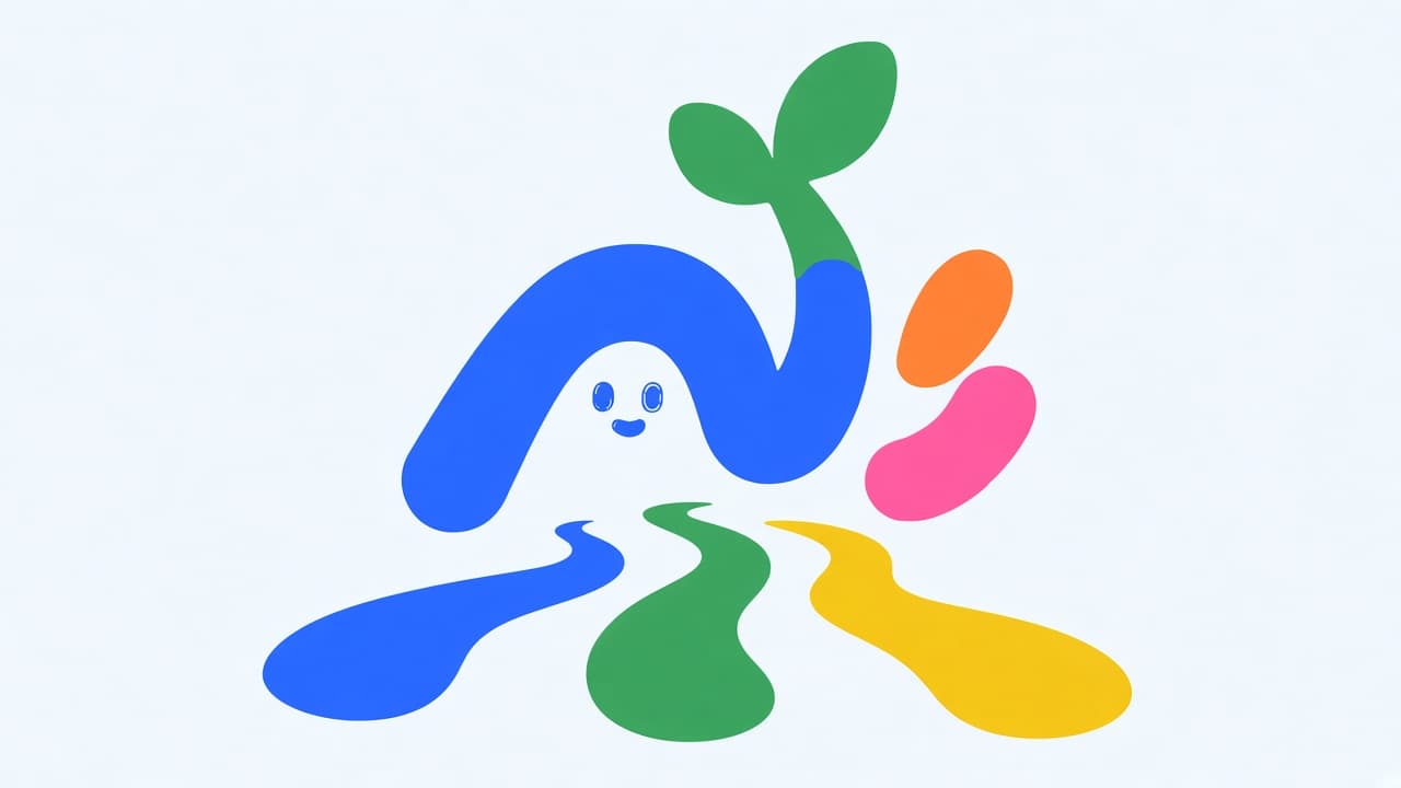 앞에 열린 파란 길, 초록 길, 노란 길